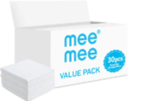 صورة Mee Mee - Disposable Changing Mats, 30 Counts-White