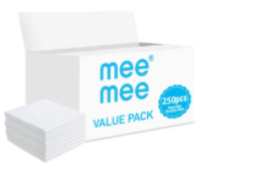 صورة Mee Mee - Disposable Changing Mats, 250 Counts-White