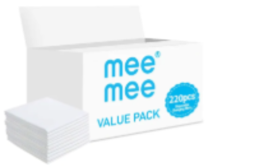 صورة Mee Mee - Disposable Changing Mats, 220 Counts-White