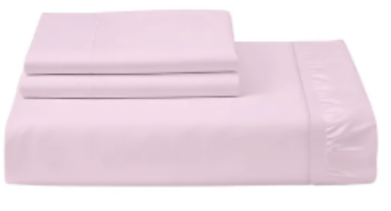 صورة Story@Home - Pearl Cotton Double Bedsheet - Pink/Blue