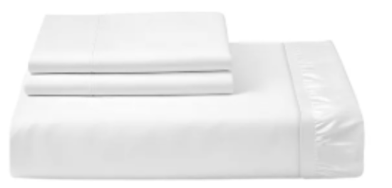 صورة Story@Home - Double Bedsheet W/ 2 Pillow Cover, White/Orange