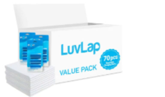 صورة Luvlap - Changing Mats 70 + Pack Of 3 Refill Blue 180 Nappy Bags