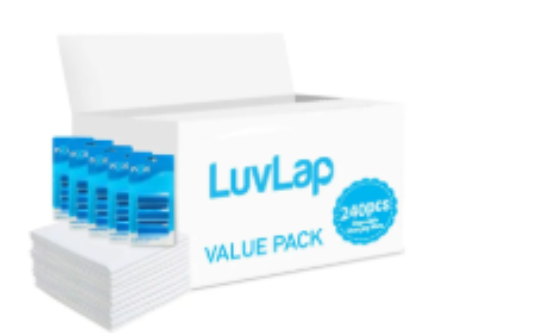 صورة Luvlap - Changing Mats 240 + Pack Of 5 Refill Blue 300 Nappy Bags