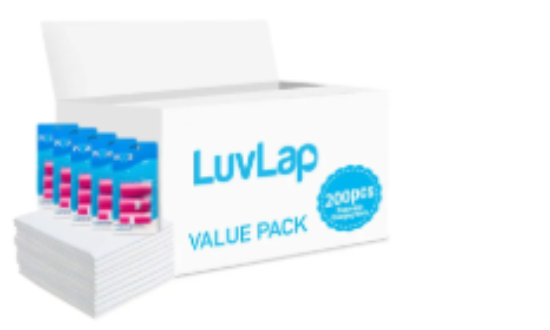 صورة Luvlap - Changing Mats 200 + Pack Of 5 Refill Pink 300 Nappy Bags