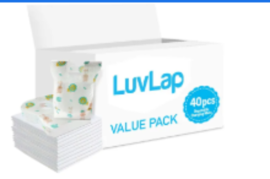 صورة Luvlap - Changing Mats + Bibs 40pc - Set