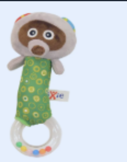 صورة Pixie - Baby Racoon Rattle Toy