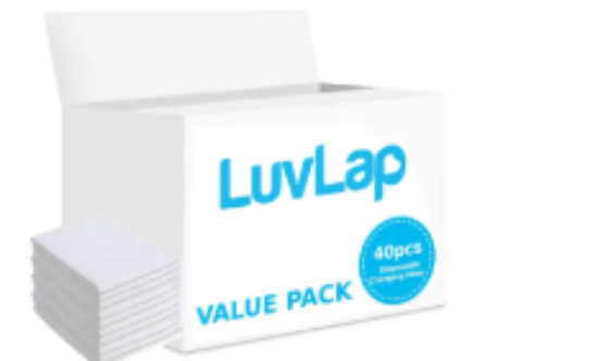 صورة Luvlap - Disposable Changing Mats Value Pack 40pcs - White