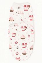 صورة Pixie - Wheels And Waves Print Swaddle Wrap Blanket