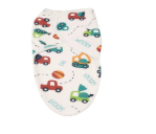 صورة Pixie SwaddleMe Original Cotton Swaddle Wrap, Cartoon Pattern, Cozy Baby Blanket for 0-24M, L62xB28cm
