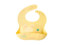 صورة Pixie Waterproof Silicone Bib Bunny - Yellow