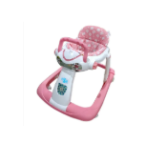 صورة Pixie Foldable Speed Control Adjustable Bigger Wheel Baby Walker - Pink