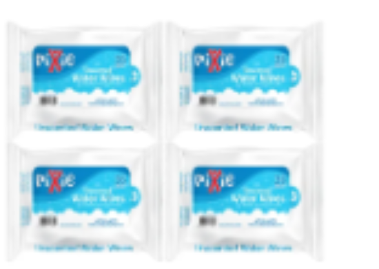 صورة Pixie Water Wipes Pack of 4 - 36 Wipes