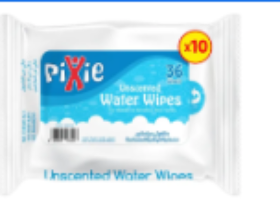 صورة Pixie  Water Wipes Pack of 10 - 36 Each