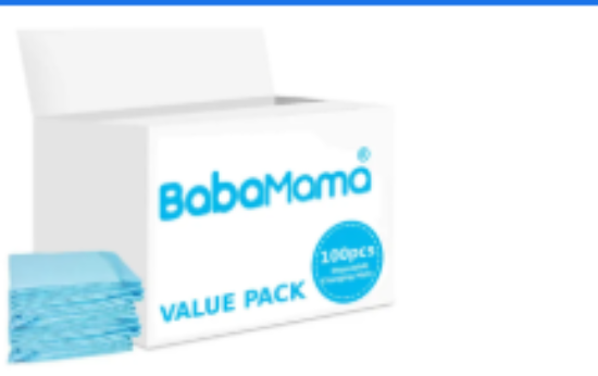 صورة Babamama Blue Disposable Changing Mats - Pack of 100