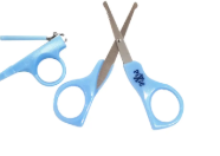 صورة Pixie Baby Nail Cutter and Scissors Set, Prevents Accidental Scratching, Tearing, Comfortable, 6 Months+ - Blue