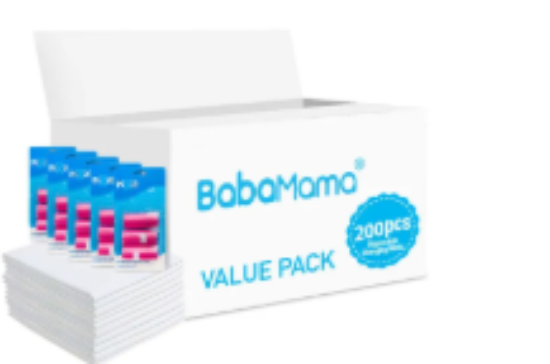 صورة Babamama Combo of Changing Mat + Pink Dispenser Refill Rolls Nappy Bags - Value Pack of 2