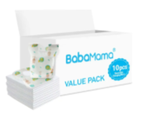 صورة Babamama Combo of Changing Mat+ Bib - Value Pack of 2