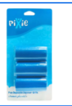 صورة Pixie Disposable Dispenser Refill Pack of 3 - Blue