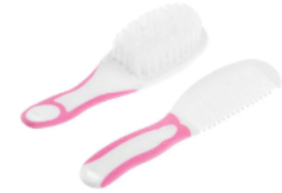 صورة Pixie Baby Comb Set - White & Pink