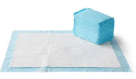 صورة Smurfs Disposable Changing Mats, Quick-Dry Absorbent Protection, Waterproof Backing, Fast Permeability, 0 Month+, Blue - 100 Pieces