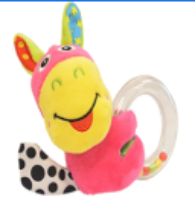 صورة Pixie Baby Donkey Rattle Toy - Multicolour