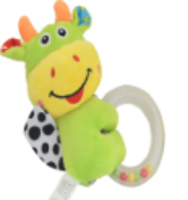 صورة Pixie - Baby Cattle Round Rattle Toy