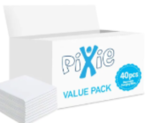 صورة Pixie White Disposable Changing Mats Value Pack - 40 Pieces