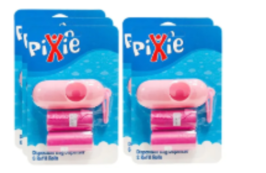 صورة Pixie Disposable Dispenser Bag & Refill Pink - Buy 3 Get 2 Free