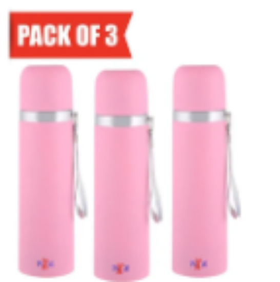 صورة Pixie Thermo Flask 500 ml Pack of 3 -Pink