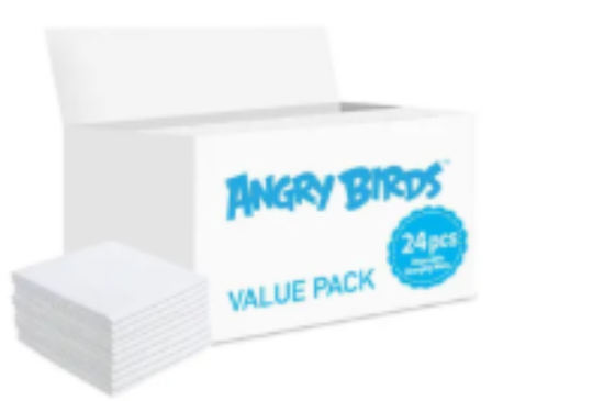 صورة Angry Birds Disposable Changing Mats 24ct - Antibacterial, Absorbent, Waterproof 0M+