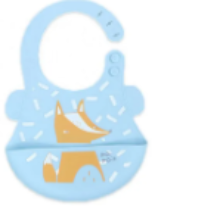 صورة Pixie Elephant Silicone Bib for Babies & Toddlers - Waterproof, Adjustable, Easy Clean, BPA Free, Pink, 6M+