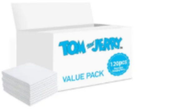 صورة Tom and Jerry Disposable Changing Mats - 120 Pieces