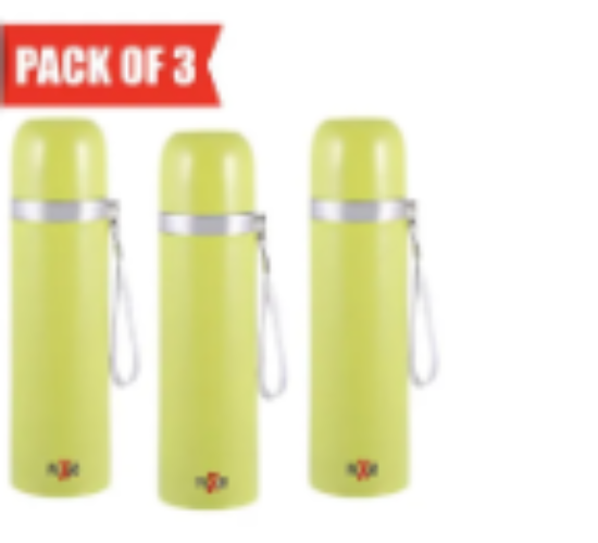 صورة Pixie Thermo Flask 500 ml Pack Of 3 - Lime Green