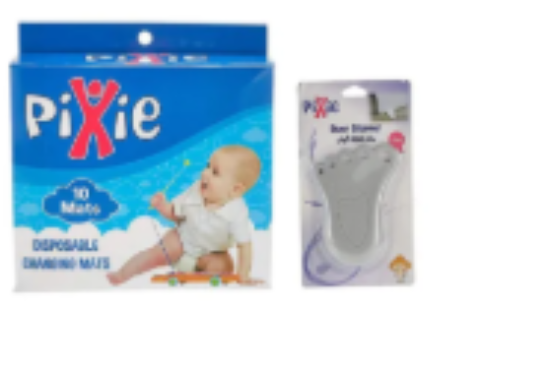 صورة Pixie - Changing Mats + Door Stopper - Baby Safety & Disposable Combo