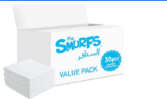 صورة Smurfs Antibacterial Disposable Changing Mats 30 Pieces, Waterproof, Non-Leak, 0M+