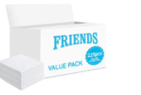 صورة Friends Disposable Changing Mats 225ct, Leakage Proof, 0-36 Months, 35x27x60cm