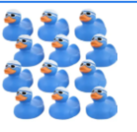 صورة Pixie Floating Ducks Blue - Fine Motor Skills Development Toy for Babies 0 Months , Imaginative Play, Pack of 4