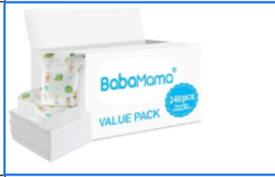 صورة Babamama Antibacterial Disposable Changing Mats & Bibs Combo, Hydrophilic Non-Woven, 0M+, Pack of 540