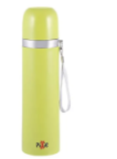 صورة Pixie Thermo Vacuum Flask 500ml Green - Insulated Stainless Steel for Kids, 12hr Temperature Retention