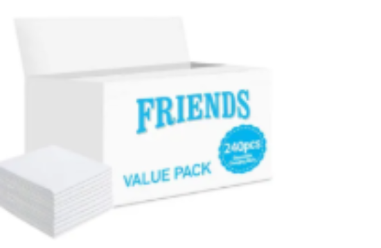 صورة Friends Disposable Baby Changing Mats 0-36M, Leakproof & Absorbent, 240ct, 35x27x60cm