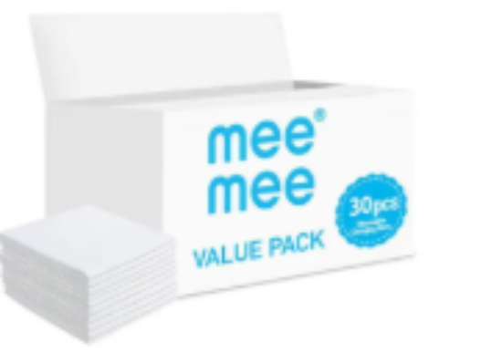 صورة Mee Mee Disposable Changing Mats 30-Pack, Antibacterial & Waterproof, 0M+ Hygienic Baby Care Essentials